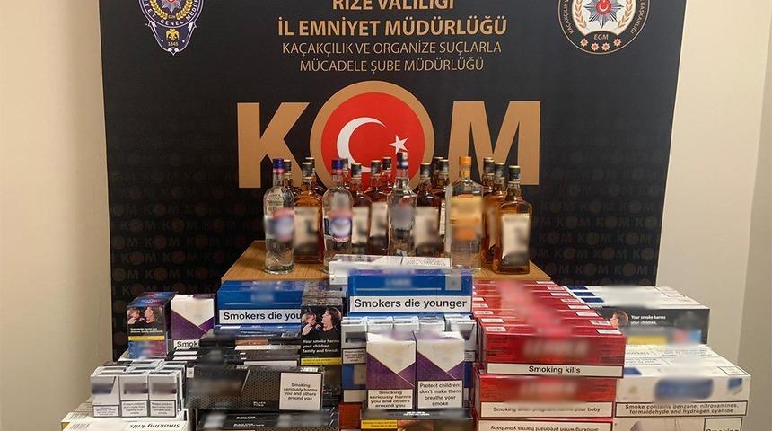 Rize’de kaçakçılık operasyonu