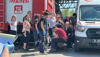 Ümraniye’de motor fabrikasında yangın çıktı: 10 işçi dumandan etkilendi