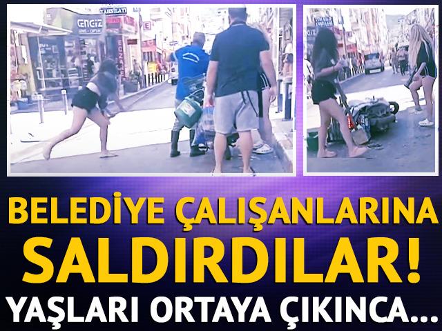 Belediye çalışanlarına saldırdılar!