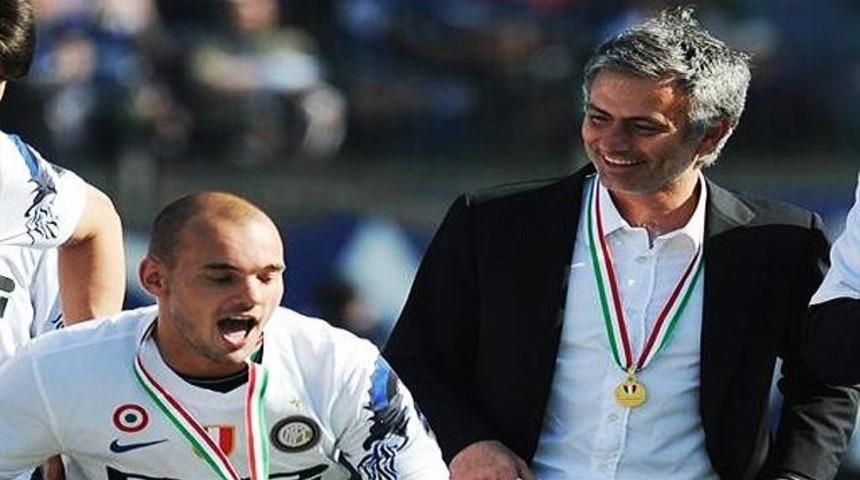 Mourinho'dan Galatasaray'a Sneijder jesti!