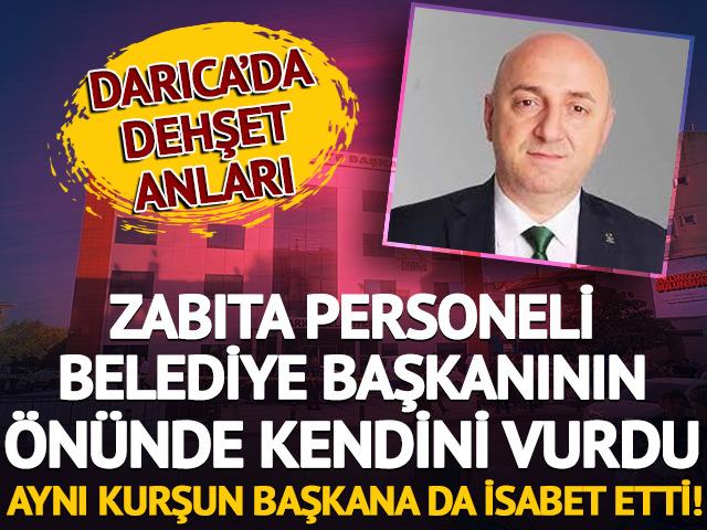 Belediye binasında dehşet anları! Zabıta personeli kendisini başından vurdu: Aynı kurşun Başkana da isabet etti