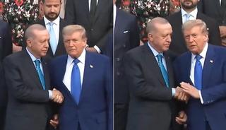 Cumhurbaşkanı Erdoğan ile ABD Başkanı Trump, NATO Liderler Zirvesi'nde yan yana geldi