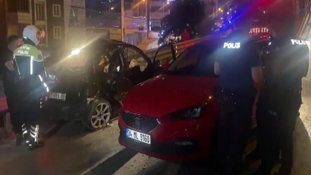 Pendik’te 6 aracın karıştığı zincirleme trafik kazasında 1 i çocuk 5 kişi yaralandı 1