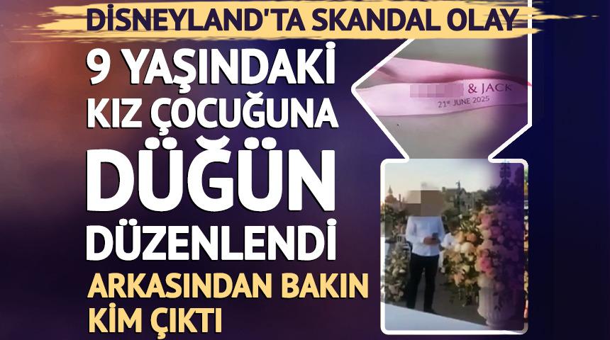 Disneyland'ta skandal! Kız çocuğuna düğün düzenlendi! Arkasından bakın kim çıktı