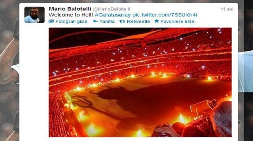 Balotelli'den Galatasaray tweeti!