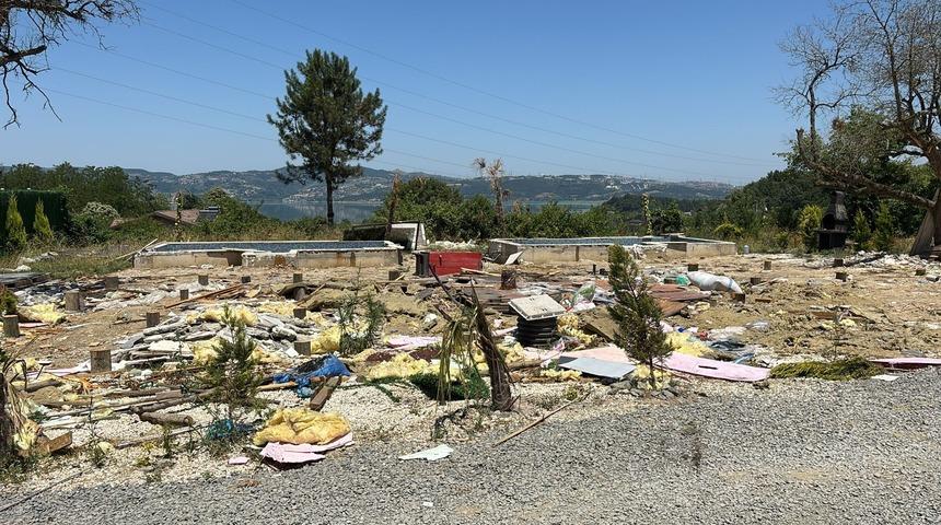 Sapanca’da gizli kamera olayının yaşandığı bungalov kaldırıldı