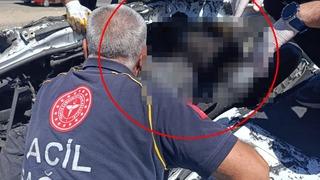 Şarampole devrilen TIR'ın şoförü öldü