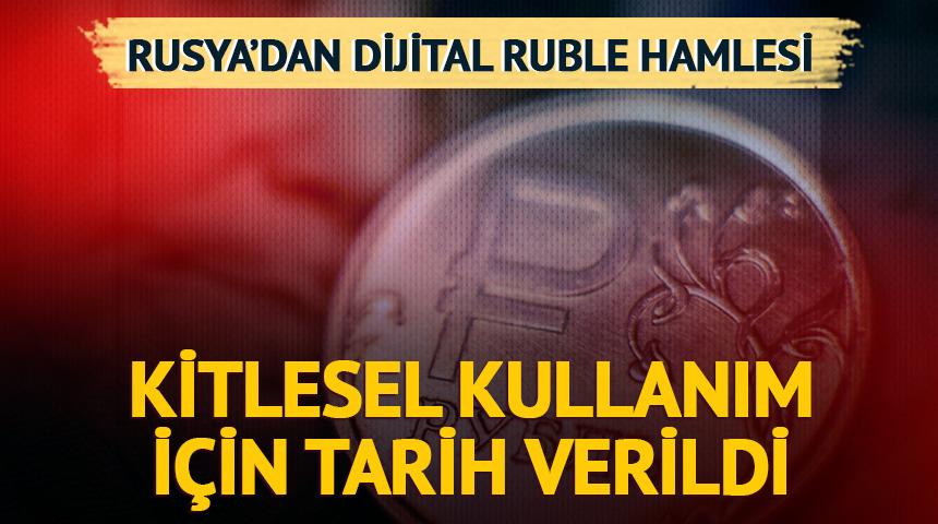 Rusya'dan dijital ruble hamlesi! Kitlesel kullanım için tarih verildi