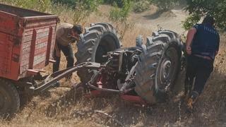 Edirne'de feci olay! Traktör devrildi, sürücü hayatını kaybetti