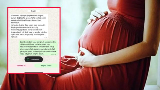 Hamile olduğunu söyleyince istifaya zorlandı! Yöneticiden çirkin mesaj: Ben sana sevişmek yok demedim mi?