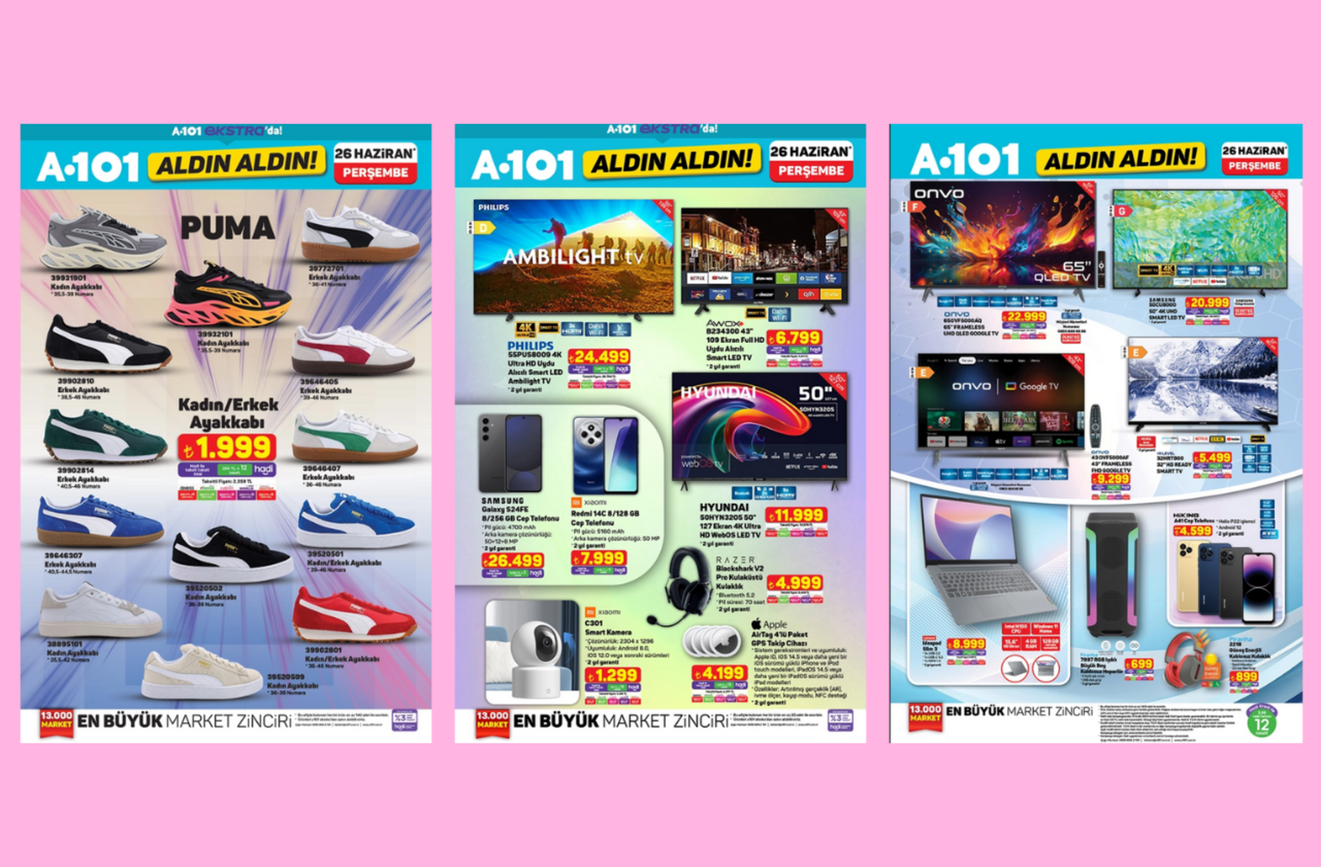 A101'e PUMA spor ayakkabılar geliyor! İşte 26 Haziran 2025 A101 Aldın Aldın Kataloğu