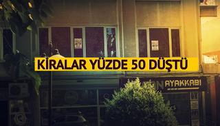 Kiralar yarı yarıya düştü! Geçen sene 15 bin lira olan yer şu anda 7 bin lira