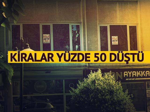 Kiralar yarı yarıya düştü! Geçen sene 15 bin lira olan yer şu anda 7 bin lira