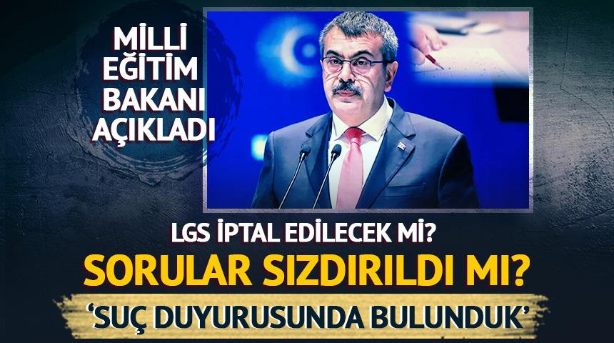 Bakan Tekin açıkladı: LGS iptal edilecek mi? 