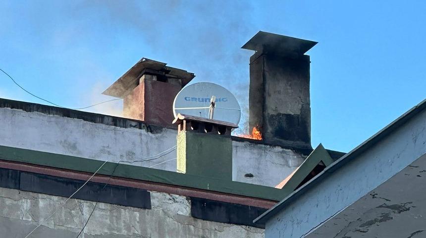 Ordu’da çatı yangını paniğe neden oldu