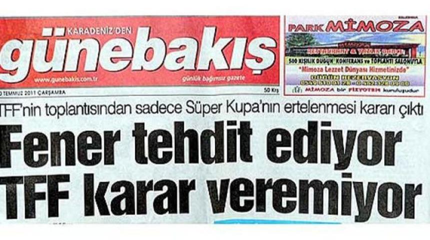 Trabzon basınından Federasyona sert tepki!