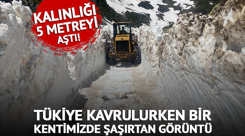 Kar kalınlığı 5 metreyi aştı!