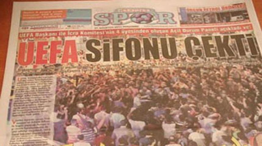 'UEFA sifonu &ccedil;ekti' (Galeri)