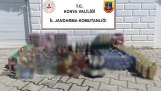 Konya'da jandarmadan izinsiz alkollü içecek satışına darbe