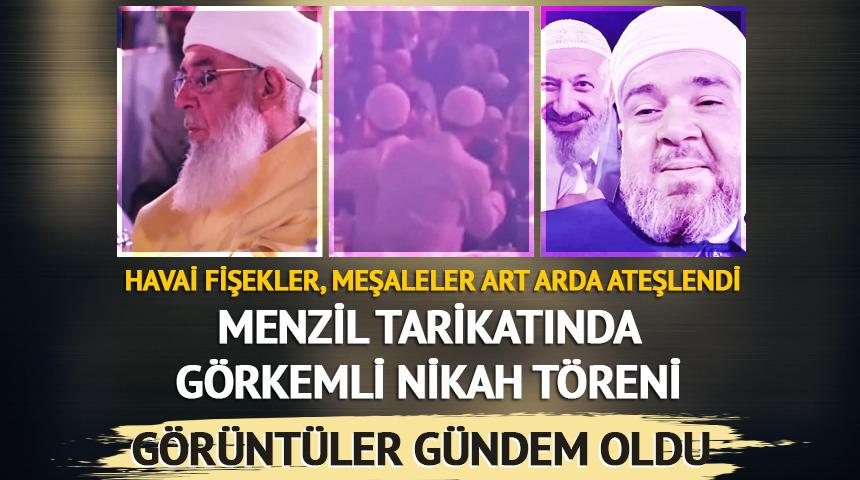 Menzil tarikatında nişan töreni! Görüntüler sosyal medyada gündem oldu