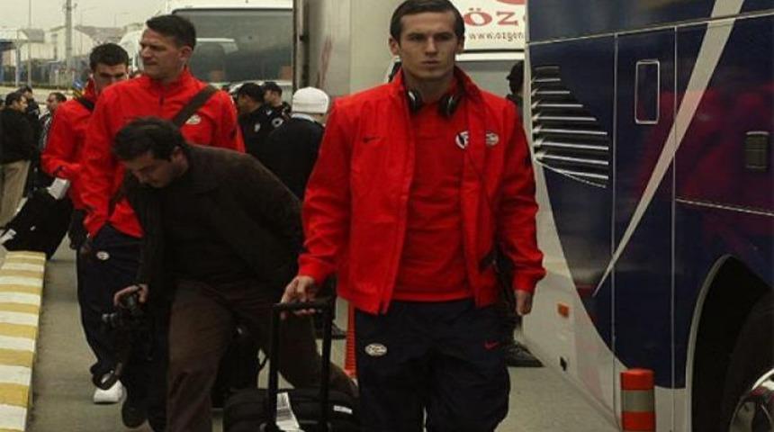 PSV Eindhoven kafilesi Trabzon'da!