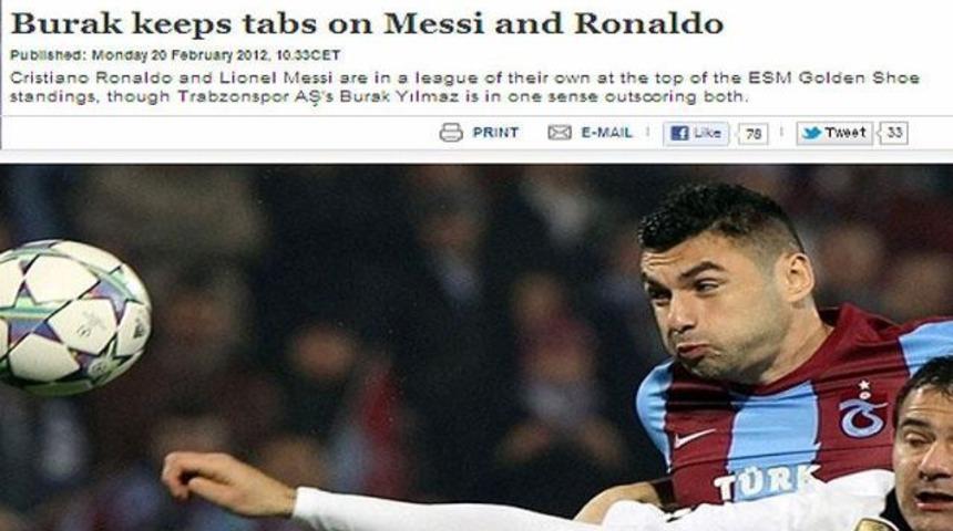Burak UEFA'nın manşetinde!