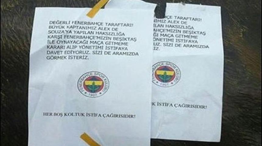 Taraftar organize olup ma&ccedil;a gitmeyecek