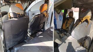 Araçta unutulan cep telefonu patladı, otomobil alev aldı