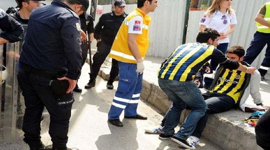 Dev derbi &ouml;ncesi olay...