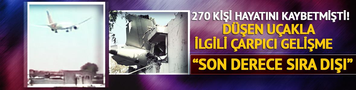 Hindistan'da düşen uçakla ilgili çarpıcı gelişme! "Son derece sıra dışı" 