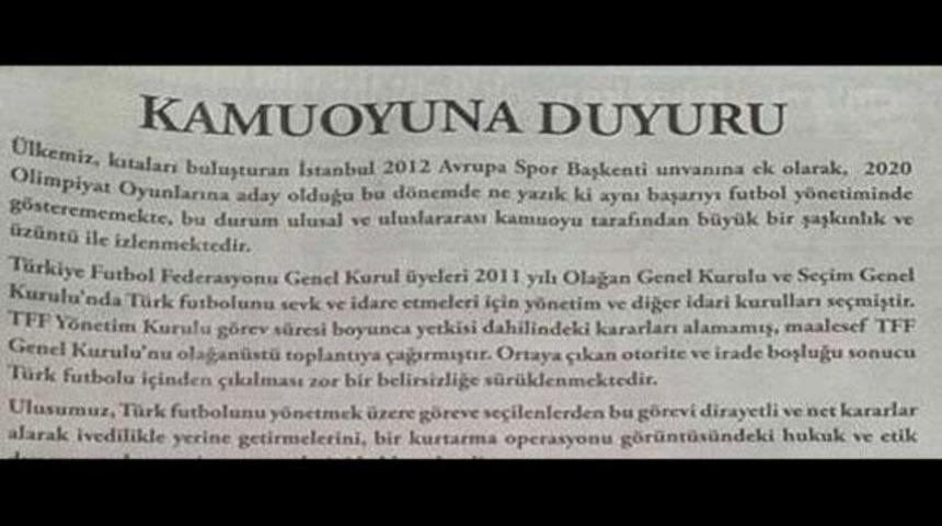 G.Saray'dan ilanlı tepki!