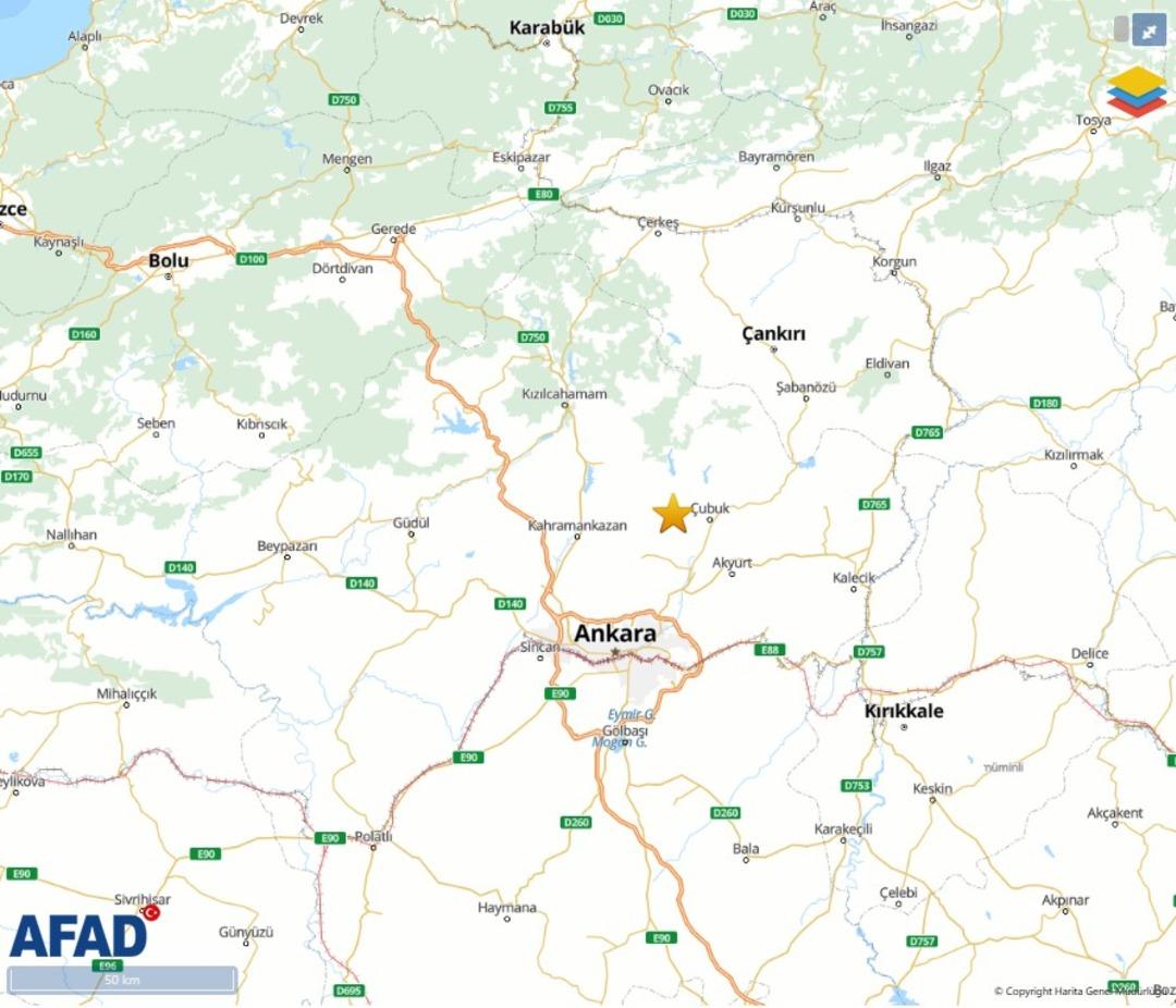 SON DAKİKA | Ankara da hissedilen deprem! AFAD Ankara daki depremin büyüklüğünü duyurdu 1