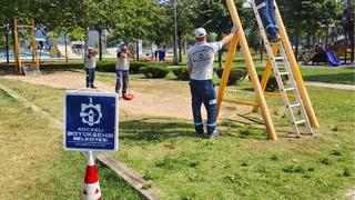 Belediyeden oyun parklarını yenileme çalışması!