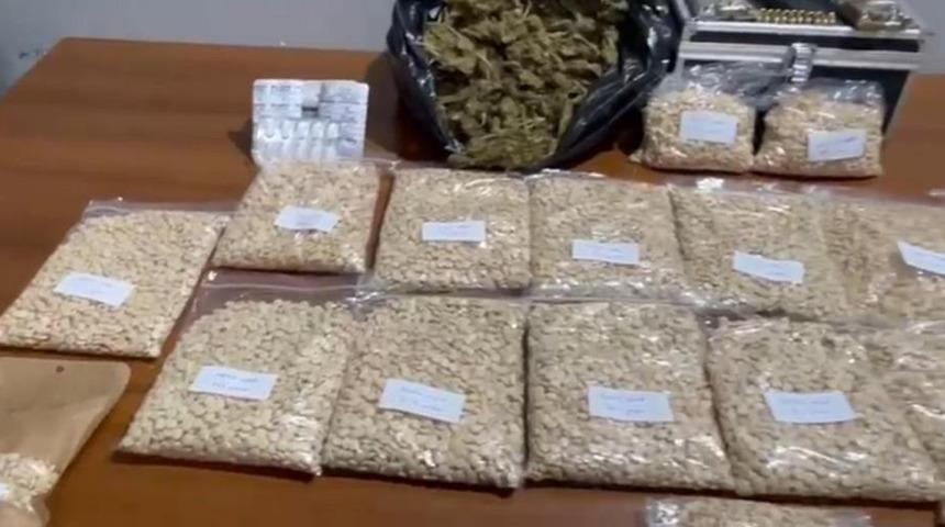 İskenderun’da uyuşturucu esrar ve hap operasyonu