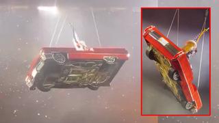 Beyonce konserinde korku dolu anlar! Uçan araba arıza yaptı, yan yattı... Bağırarak konseri yarıda kesti