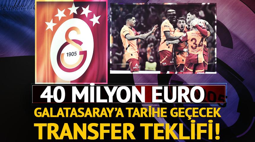 Galatasaray'ın teklifi kabul edilirse Türkiye tarihine geçecek! Tam tamına 40 milyon Euro