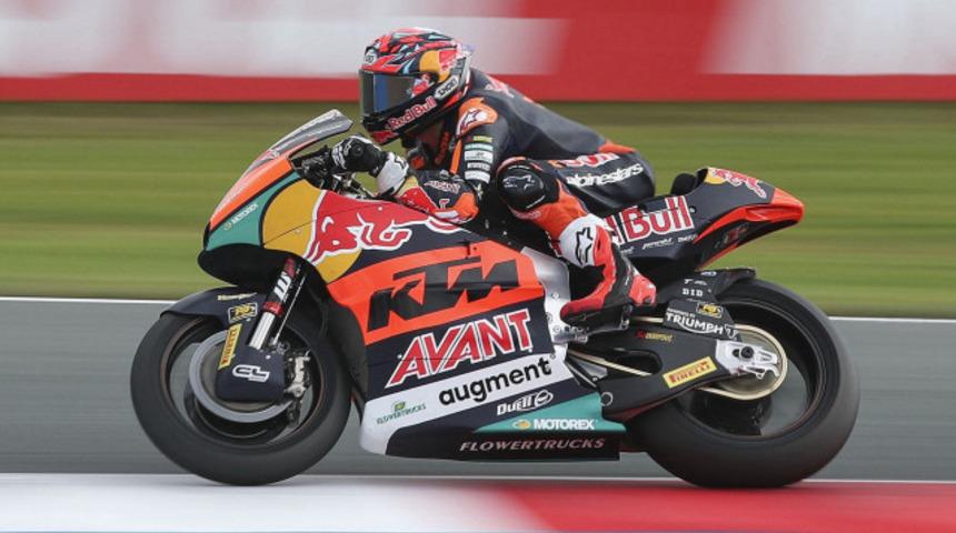 Milli motosikletçi Deniz Öncü, Moto2 Hollanda yarışını tamamlayamadı