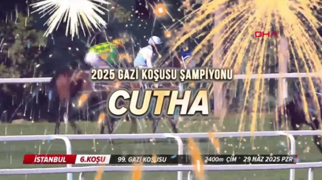 Veliefendi Hipodromu nda koşulan 99 uncu tarihi Gazi Koşusu nu Cutha ile Ahmet Çelik kazandı! 1