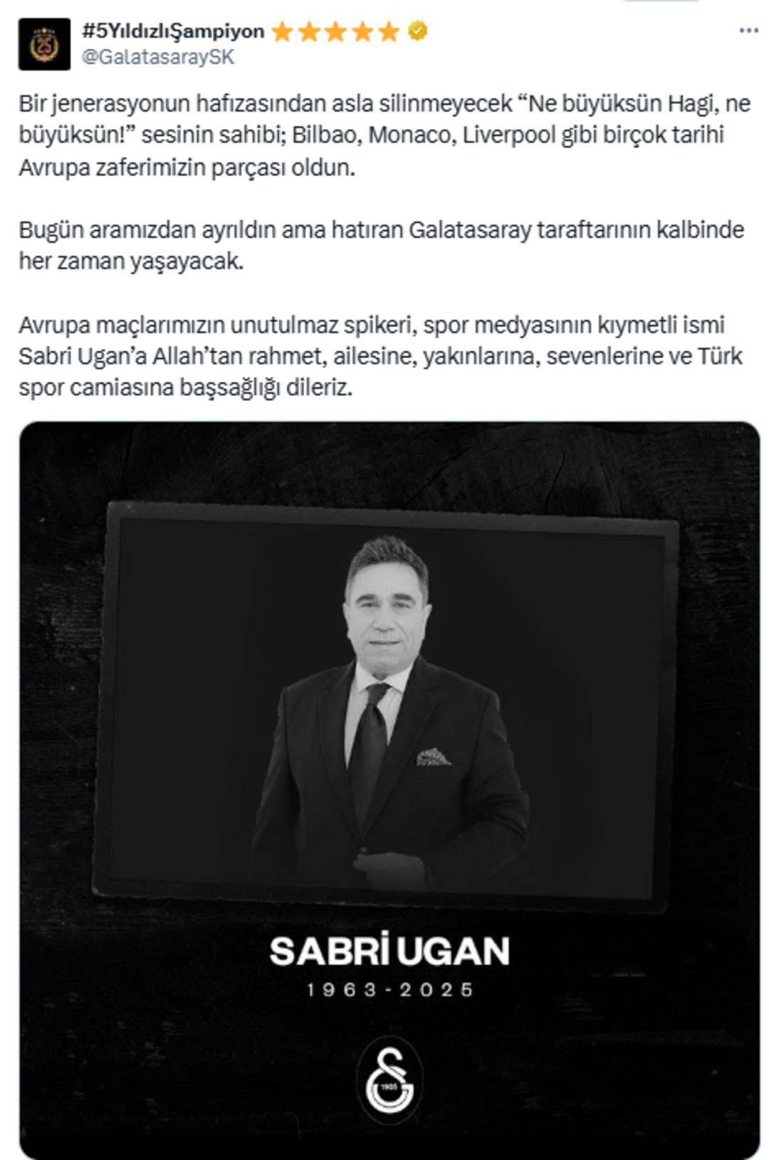 Türk spor dünyasının duayen ismiydi! Efsane spor spikeri Sabri Ugan hayatını kaybetti 4