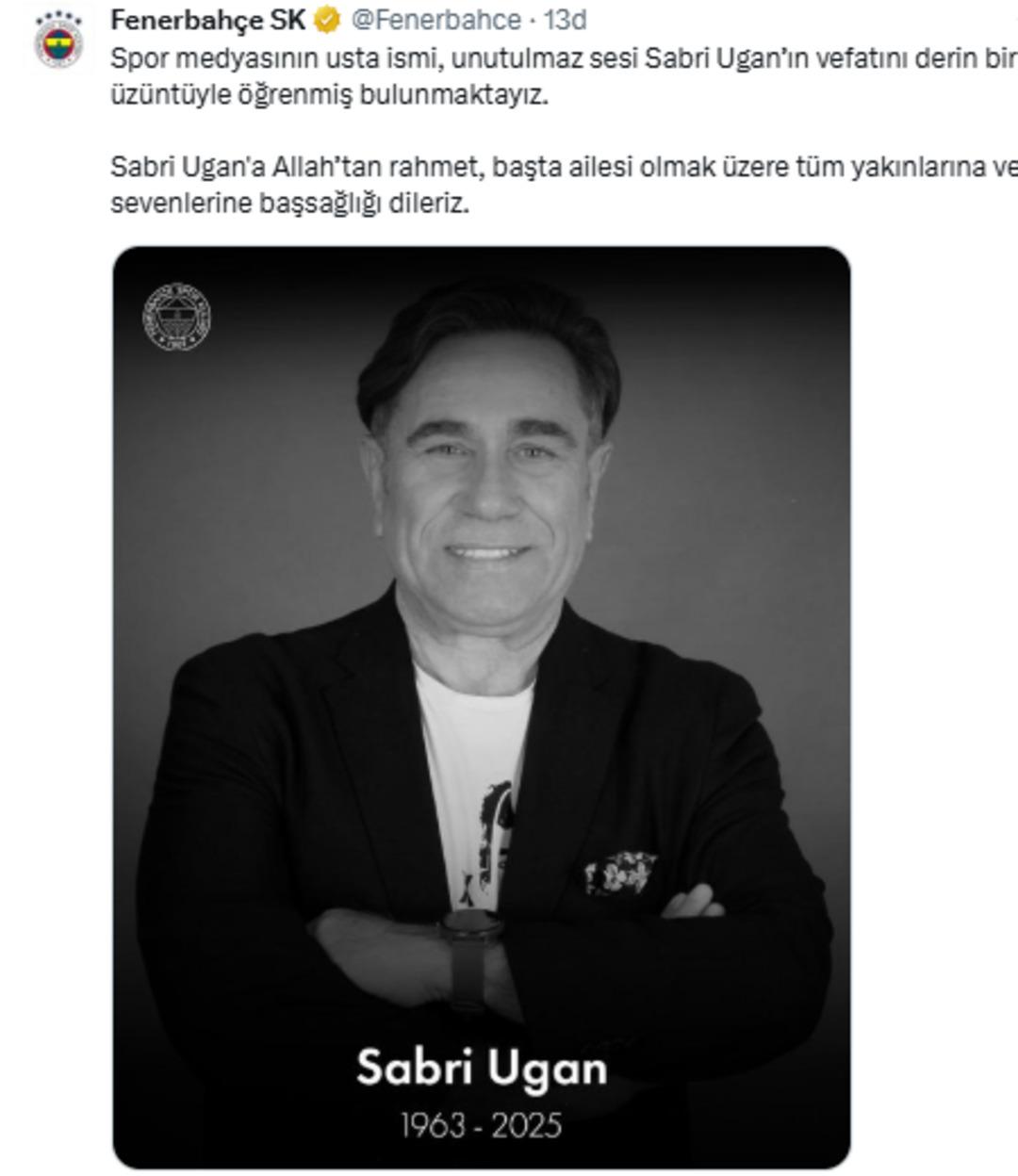 Türk spor dünyasının duayen ismiydi! Efsane spor spikeri Sabri Ugan hayatını kaybetti 5
