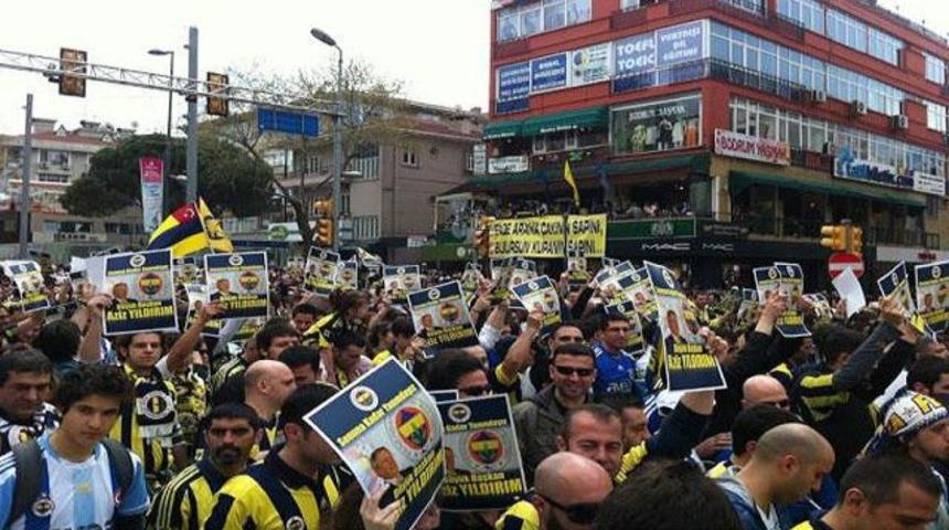 F.Bahçe taraftarından büyük miting!