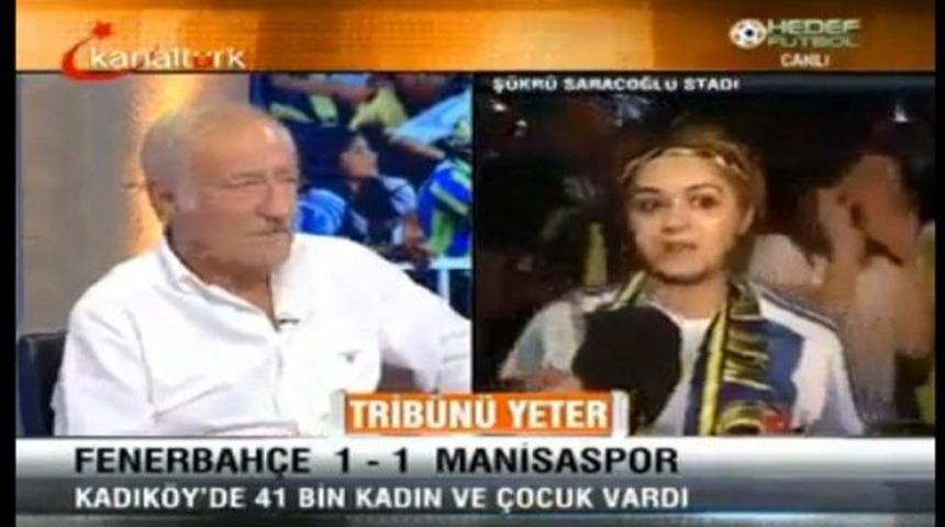 Kadın taraftarın yorumları koparttı