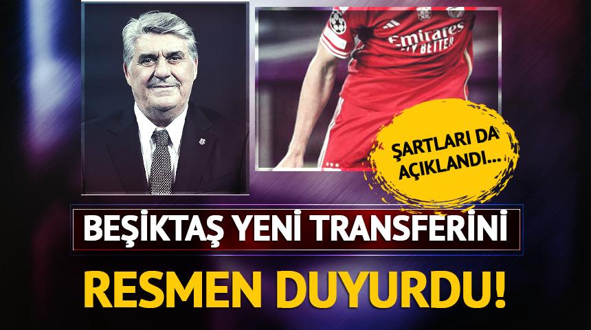 Beşiktaş yeni transferini açıkladı...