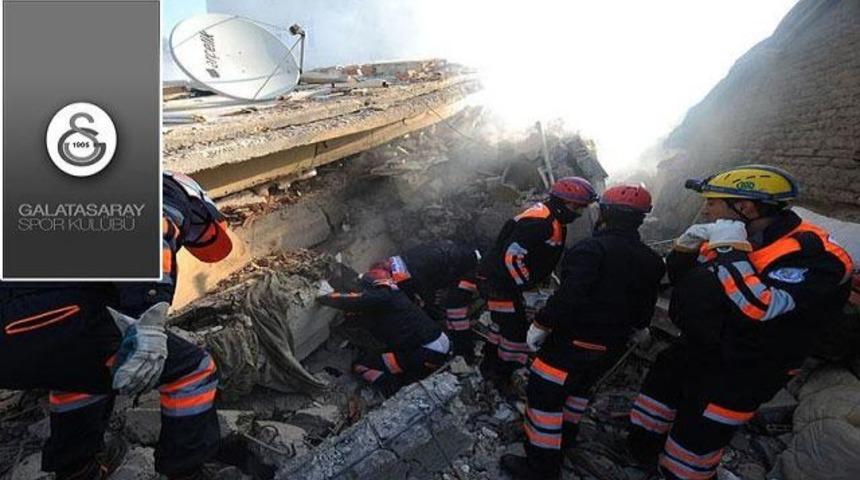 Galatasaray'dan Van'a iki tır malzeme...