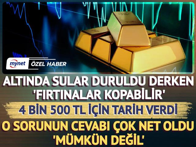 Altında sular duruldu derken 'Fırtınalar kopabilir'