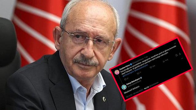 Kılıçdaroğlu paylaşımı belediye çalışanının başını yaktı