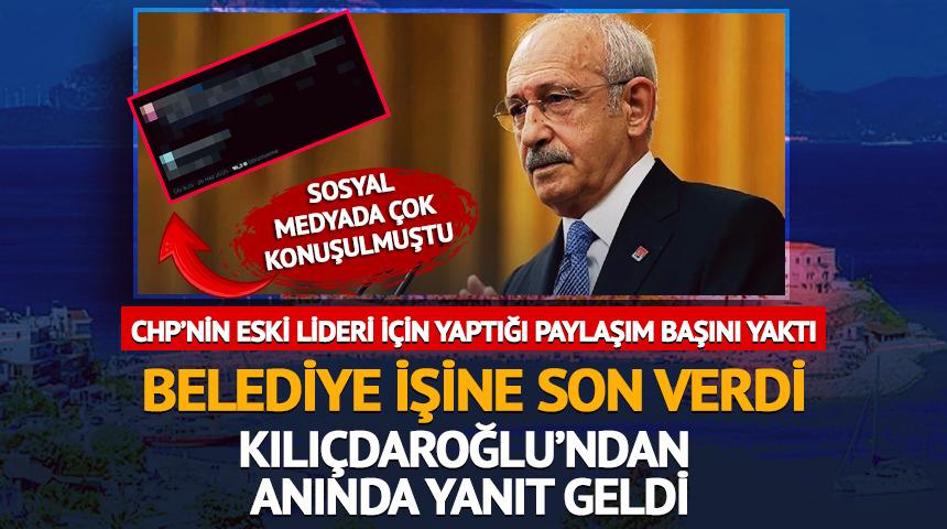 Kılıçdaroğlu paylaşımı belediye çalışanının başını yaktı