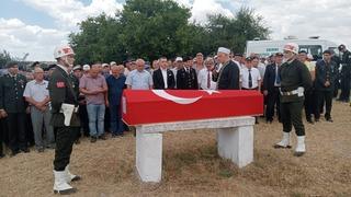 Kıbrıs Gazisi Ahmet Ada, Edirne'de son yolculuğuna uğurlandı