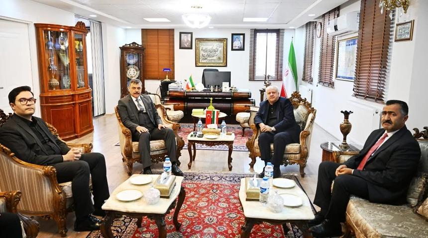Erzurum Valisi Çiftçi'den İran'ın Erzurum Başkonsolosu Ebrahimi'ye taziye ziyareti