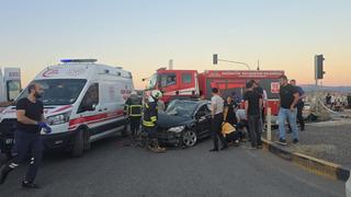 Gaziantep'te feci kaza! Nişanlı çift yaralandı
